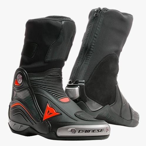 Dainese Axial D1 Boots Black Fluro Red